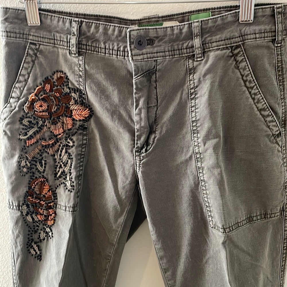 Anthropologie beaded, embroidered jeans